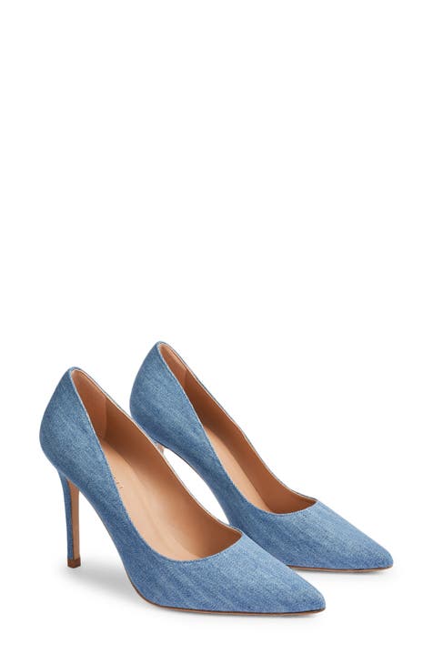 Fern Denim Stiletto Pump (Women)