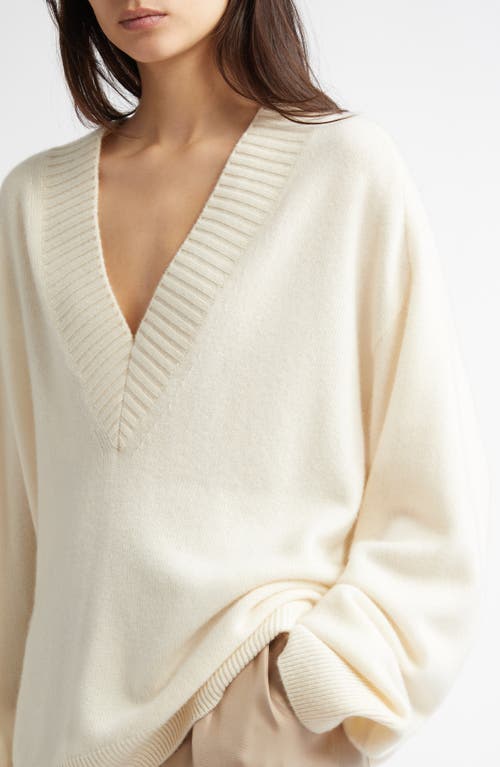 LOULOU STUDIO LOULOU DE SAISON SAGE CASHMERE V-NECK SWEATER
