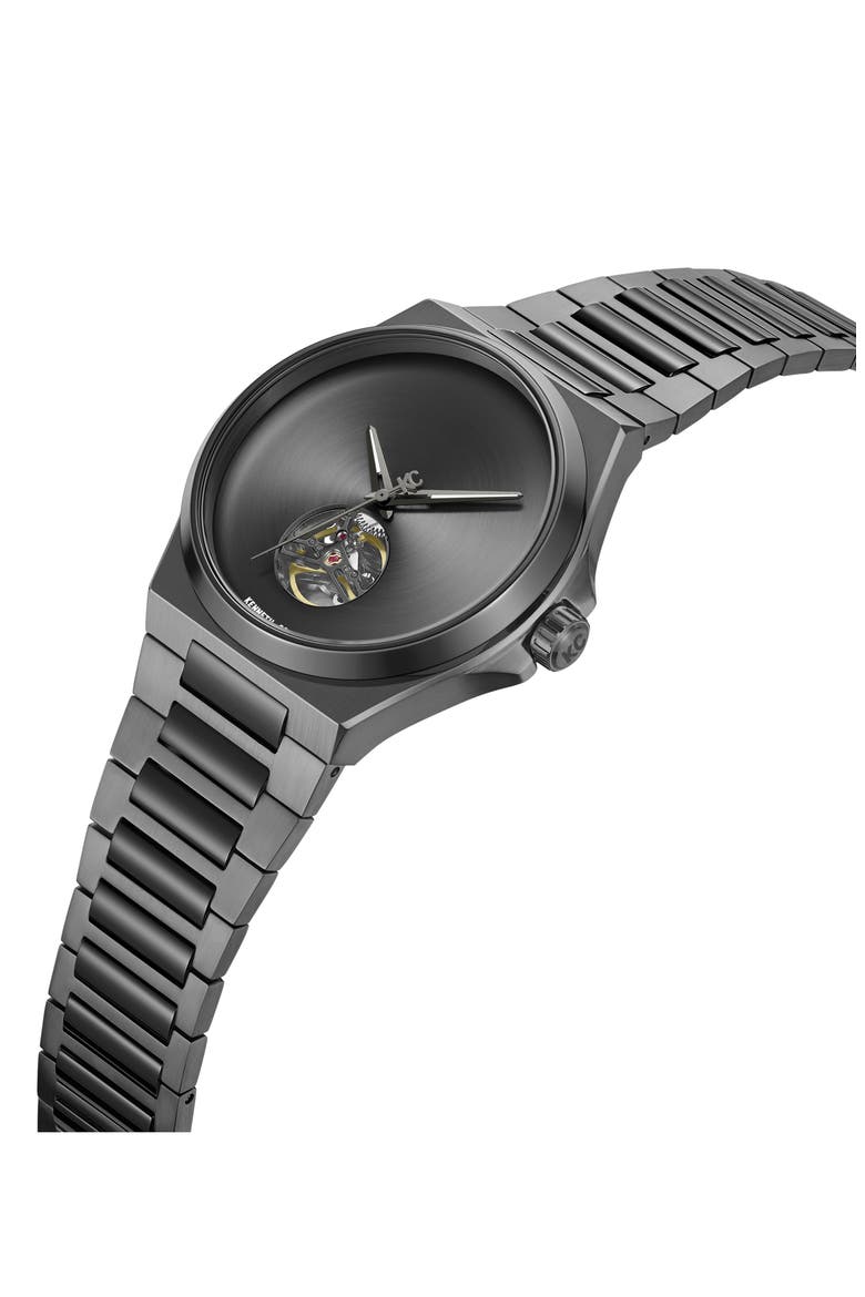 Automatic Bracelet Watch, 43.5mm, Alternate, color, BLACK