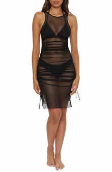 Becca Muse Sheer Mesh Cover-Up Dress