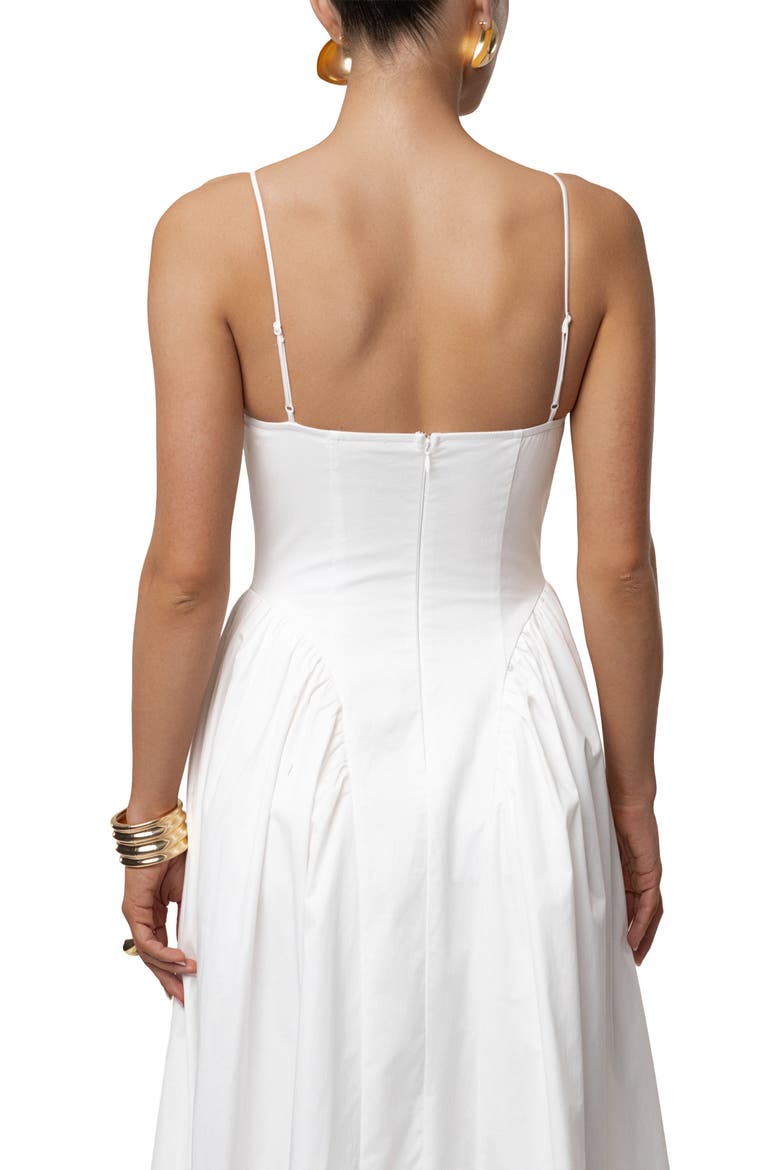 Sculpted Grace Maxi Dress, Alternate, color, White