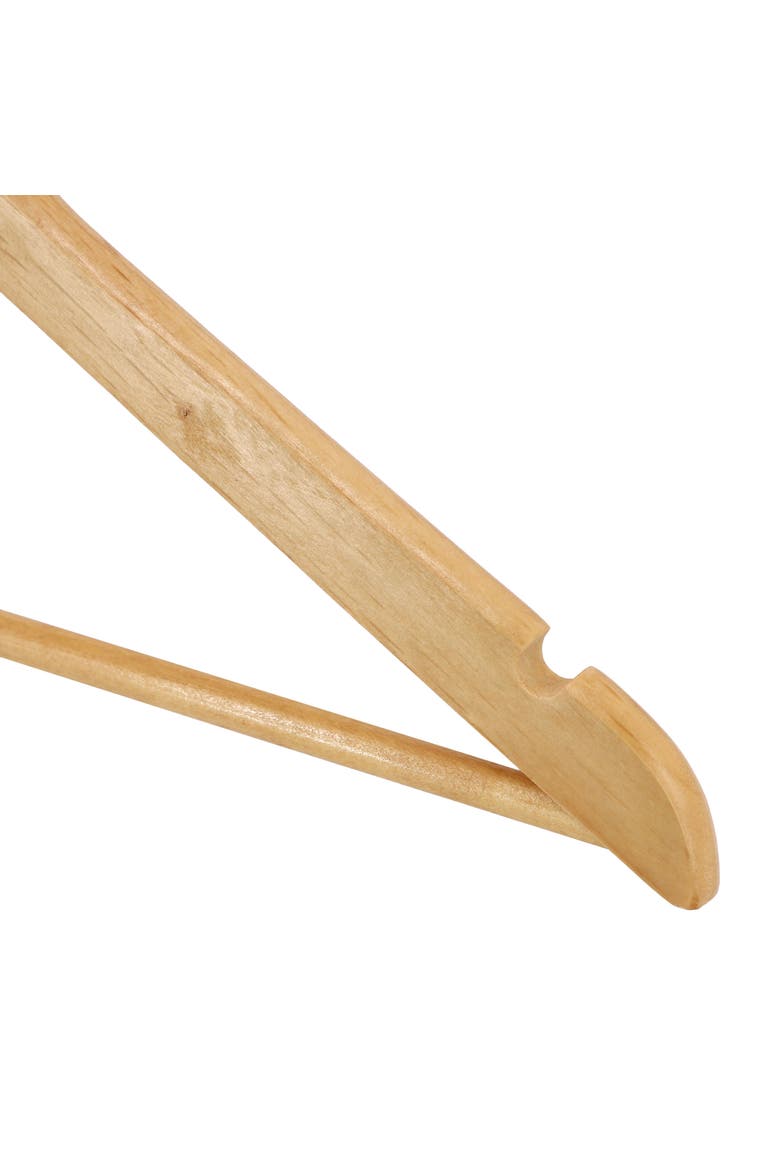 20 Piece Acacia Wood Swivel Hook Hanger Set, Alternate, color, Light Brown