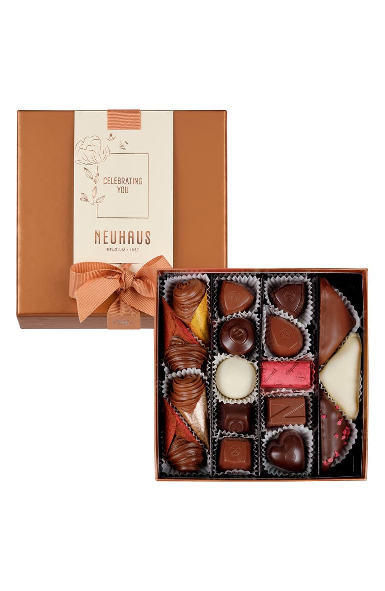 NEUHAUS Celebrating You 17-Piece Milk, Dark & White Chocolate Assortment, Alternate, color,