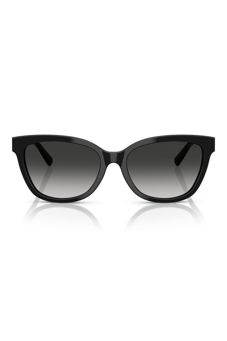 55mm Gradient Cat Eye Sunglasses, Main, color, BLACK/ GREY GRADIENT