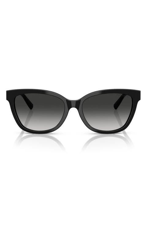 55mm Gradient Cat Eye Sunglasses