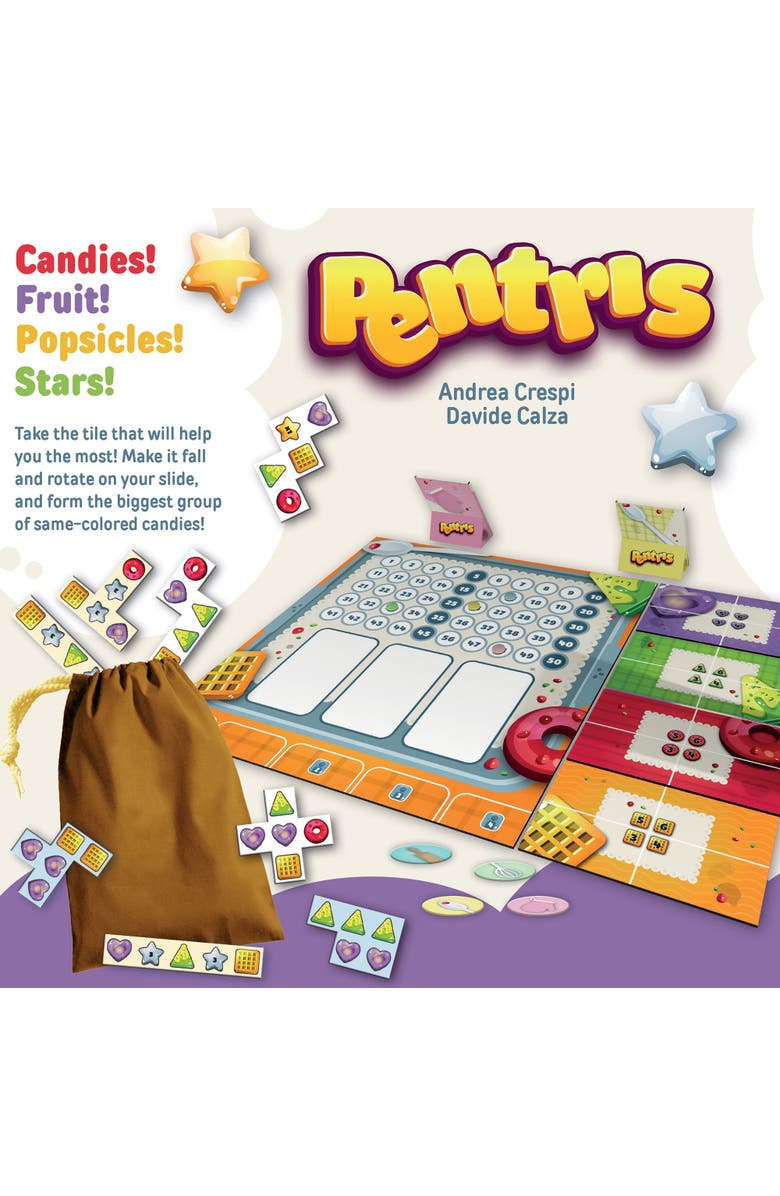 Pendragon Game Studio Pentris Abstract Strategy Board Game, Alternate, color, Multicolored