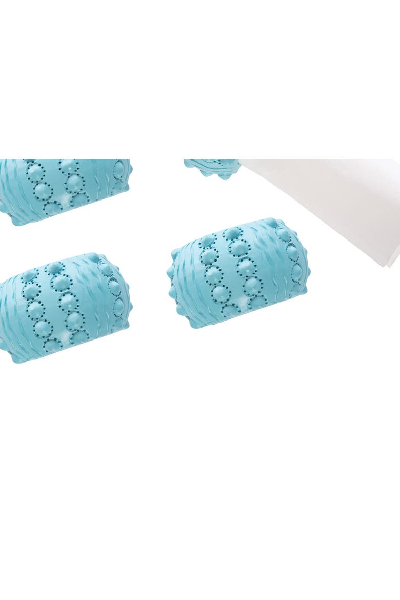 Aqua Sea Urchin Napkin Rings Set of 4, Alternate, color, Blue