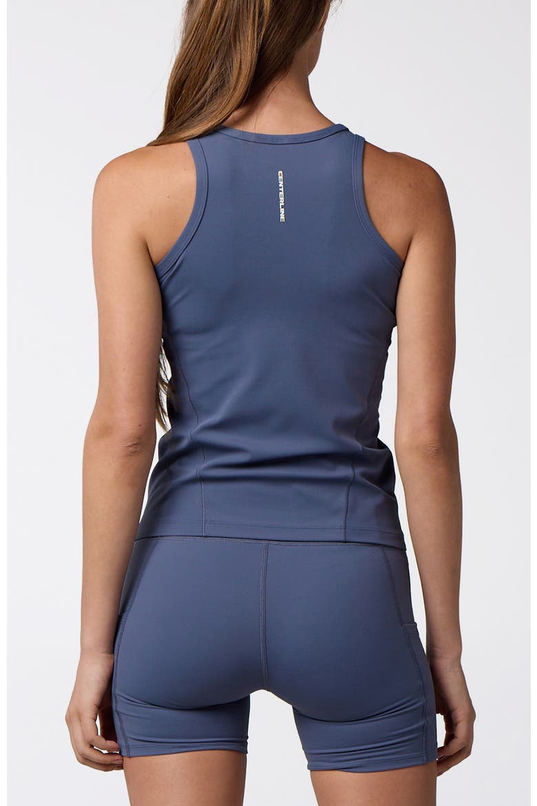 Women's Essential Fitted Tank, Alternate, color, In Bounds Blue