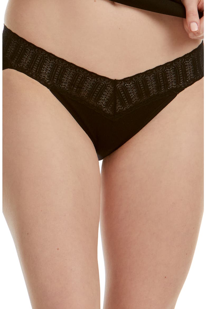 Floral Print Retro Lace Bikini, Main, color, BLACK