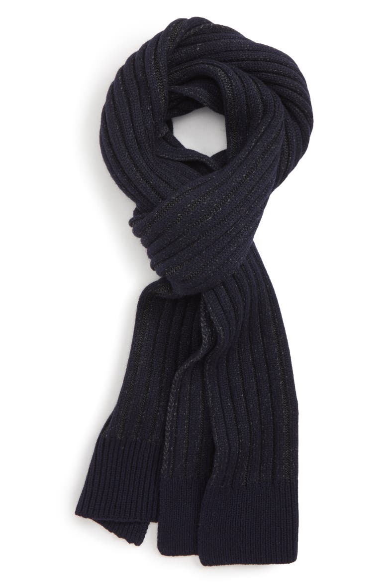 Plaited Chunky Scarf, Main, color, NAVY