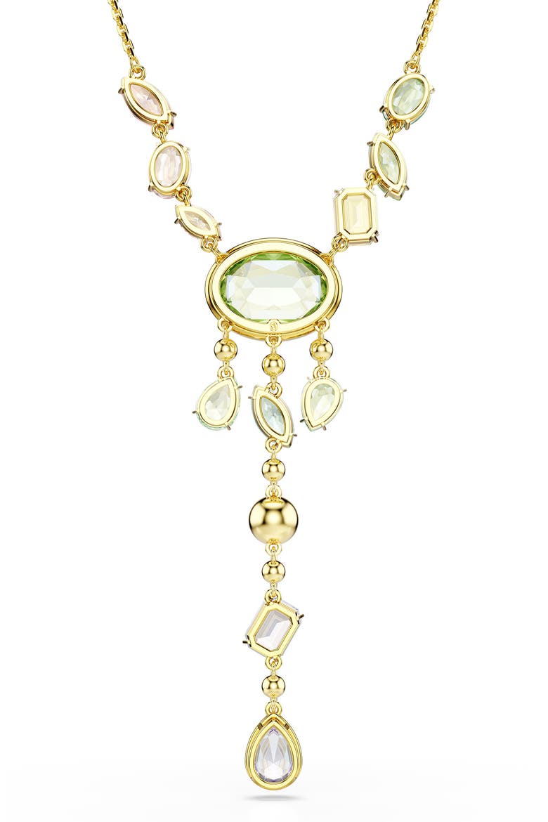 Gema Crystal Y-Necklace, Alternate, color, GOLD/ MULTI