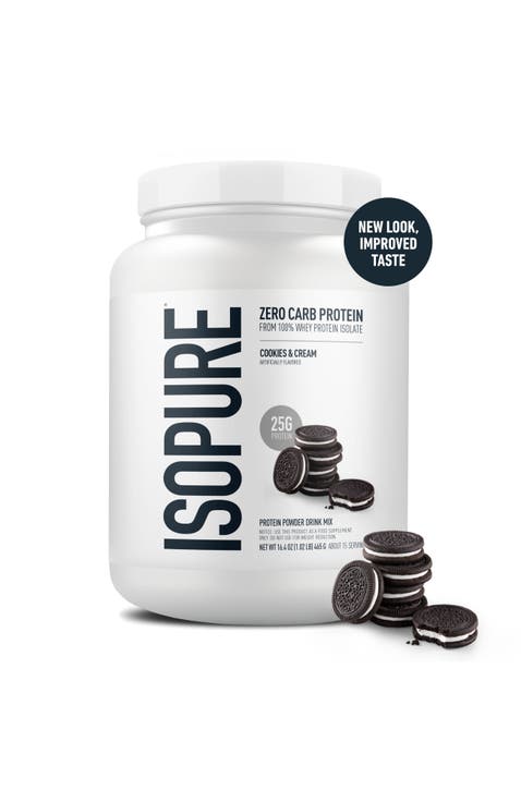 Zero Carb Pure Whey Isolate Protein Powder Cookies and Cream