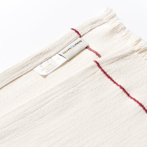 Olive And Linen Olive & Linen Heritage Table Runner In Neutral