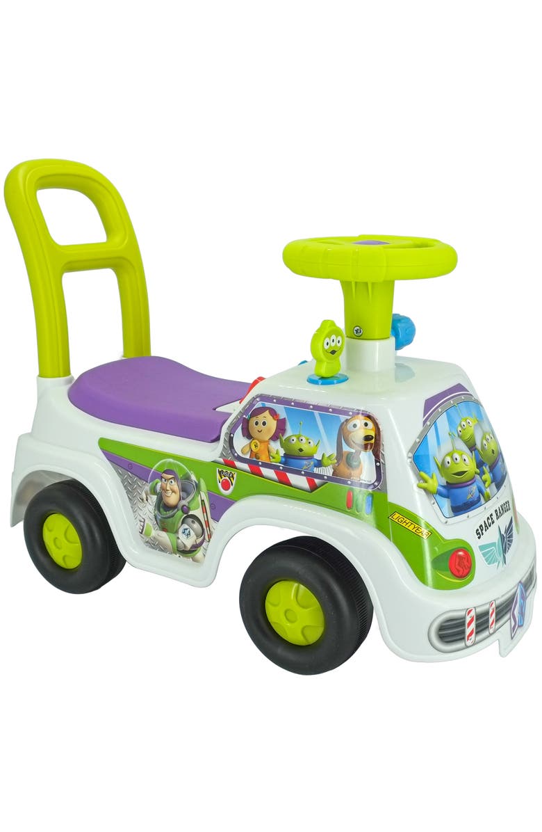Kiddieland Adventure Rideon Buzz Lightyear, Disney Space Light & Sound,12Mo+, Alternate, color, Multicolored