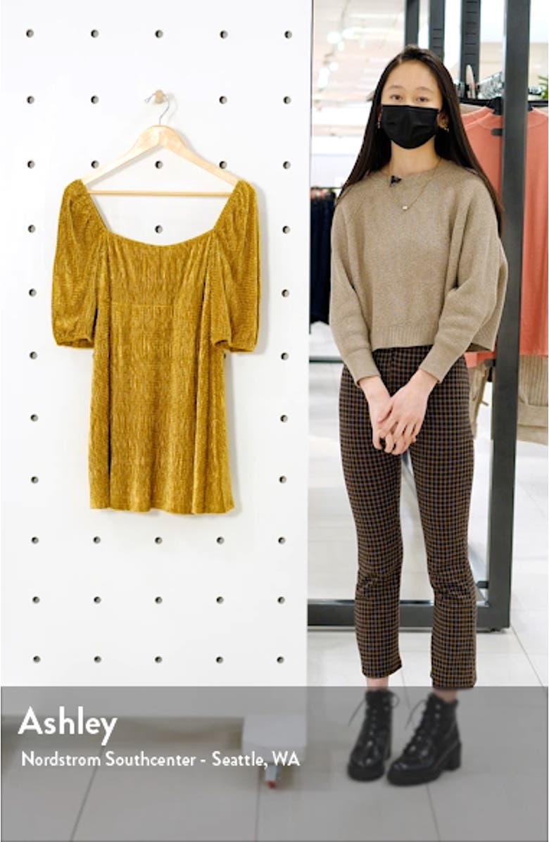 And I Oop Blouson Sleeve Velvet A-Line Dress, sales video thumbnail