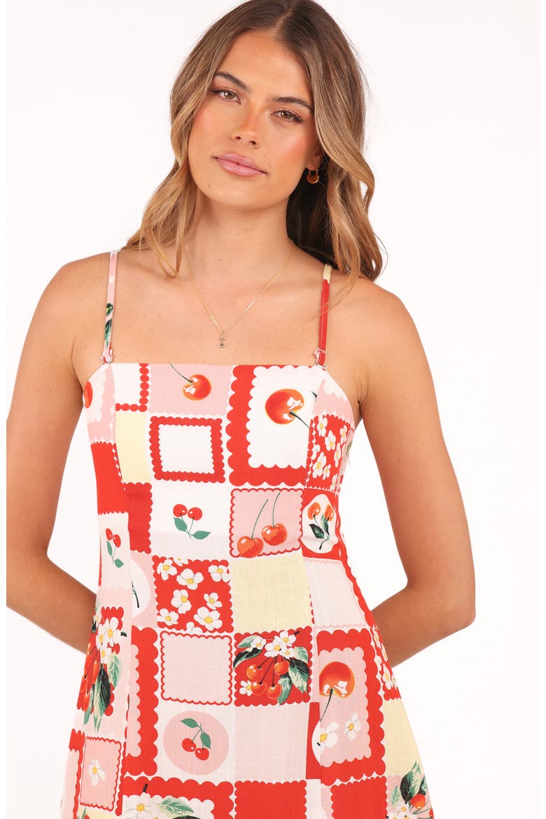 Loredana A-Line Minidress, Alternate, color, CHERRY