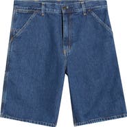 Carhartt Work In Progress Single Knee Loose Fit Denim Shorts