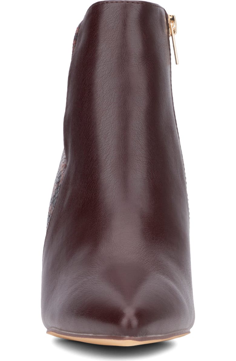 NEW YORK AND COMPANY Emani Stiletto Bootie, Alternate, color, Burgundy