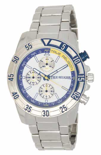 True Religion Chronograph Bracelet Watch, 43mm