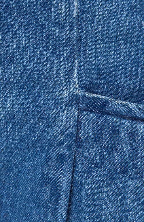 Mother The Double Prep Sugar Cone Skimp Wide Leg Jeans In Blue