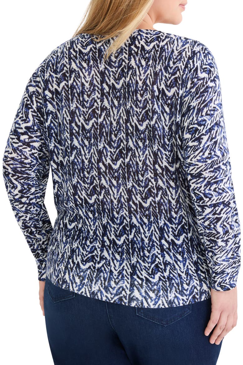Crosshatch Sweater, Alternate, color, INDIGO MULTI
