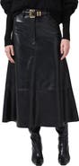 Citizens of Humanity Cassia Faux Leather Midi A-Line Skirt