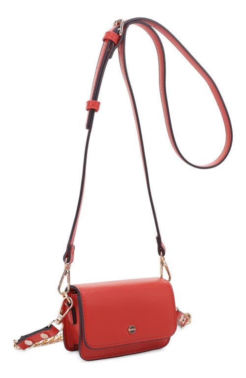 Mali + Lili Tanya Vegan Leather Crossbody Bag in Red at Nordstrom