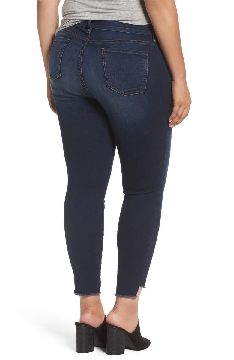 KUT from the Kloth Connie Step Hem Skinny Ankle Jeans, Alternate, color,