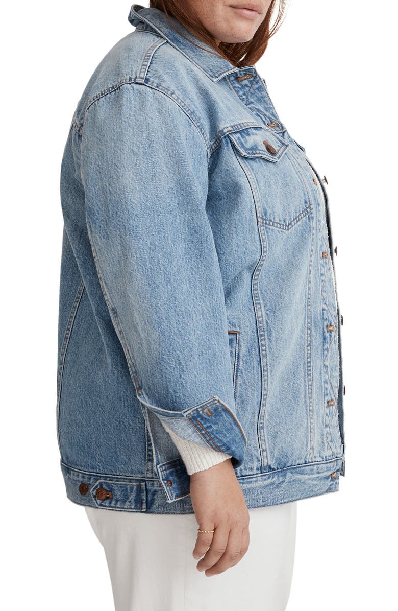 Madewell The Plus Oversize Trucker Jean Jacket, Alternate, color,