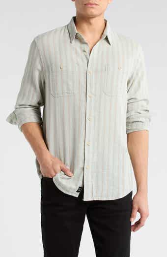 Lucky Brand Stripe Dobby Button-Up Shirt