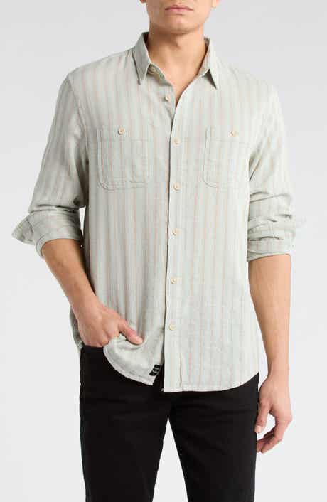 Lucky Brand Stripe Dobby Button-Up Shirt