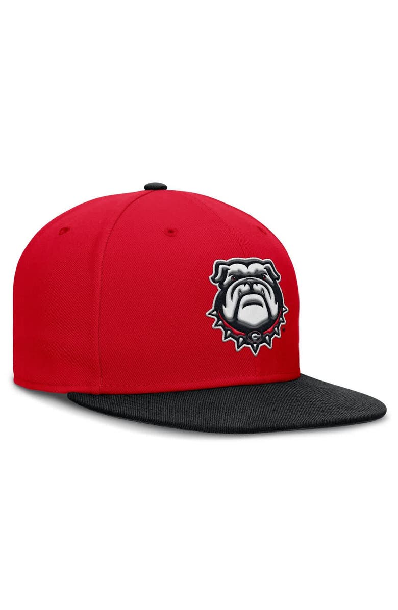 Nike Men's Nike Red/Black Georgia Bulldogs Two-Tone Primetime Performance Fitted Hat, Alternate, color, 