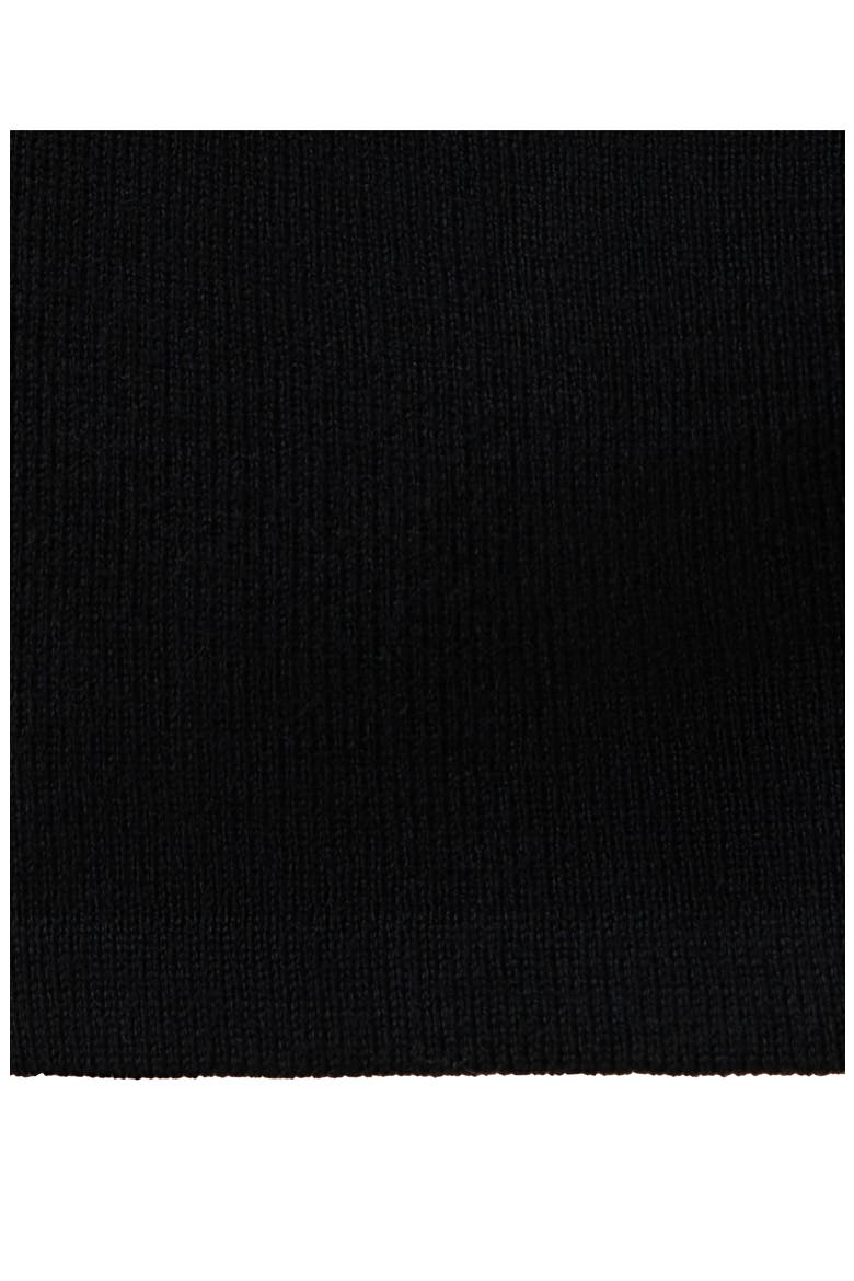 Rib Polo Cardigan, Alternate, color, BLACK