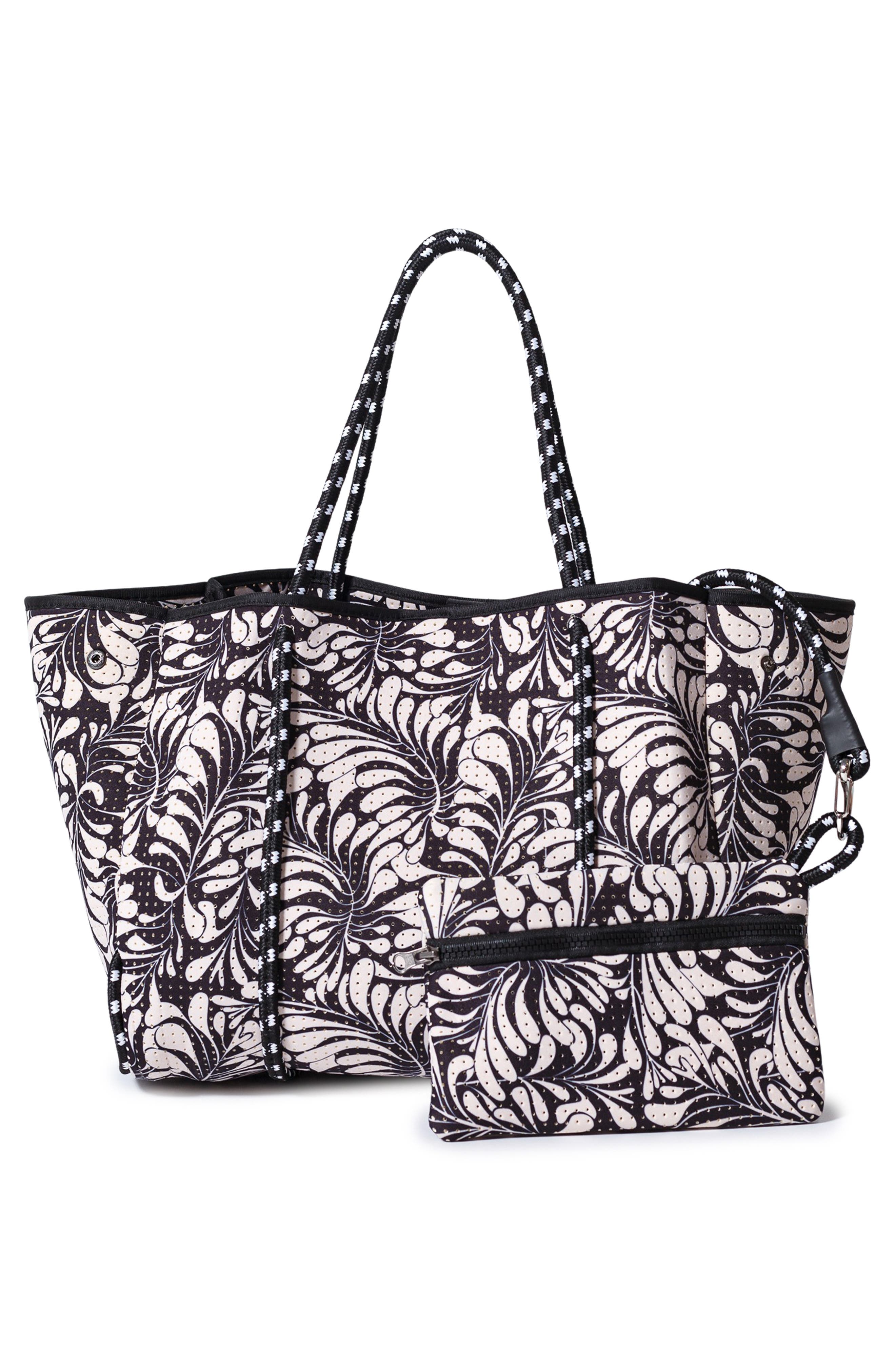 POP UPS BRAND Everyday Neoprene Tote, Alternate, color, Palm Black