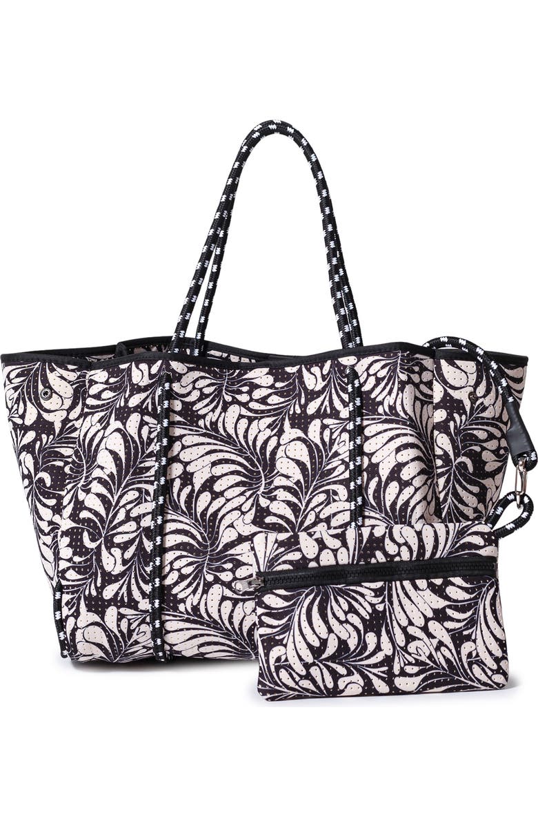 POP UPS BRAND Everyday Neoprene Tote, Alternate, color, Palm Black