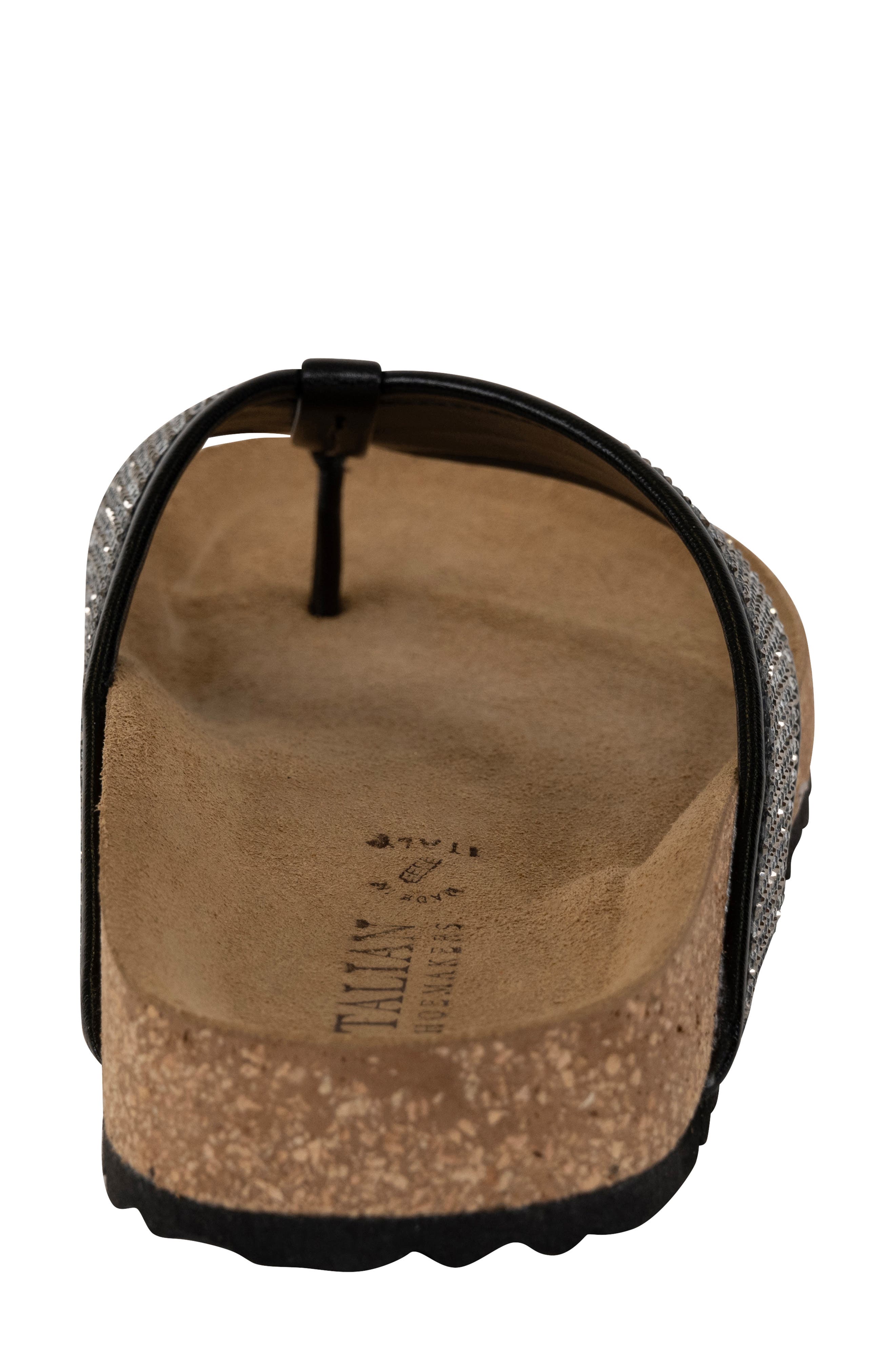 ITALIAN SHOEMAKERS Delani Embellished Flip Flop, Alternate, color, Black