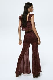 H&M Flared crinkled pants