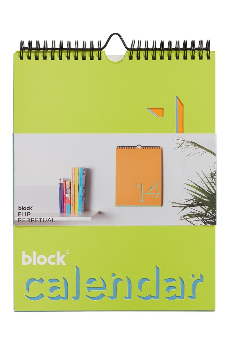 BLOCK Flip Perpetual Calendar, Main, color, MULTI