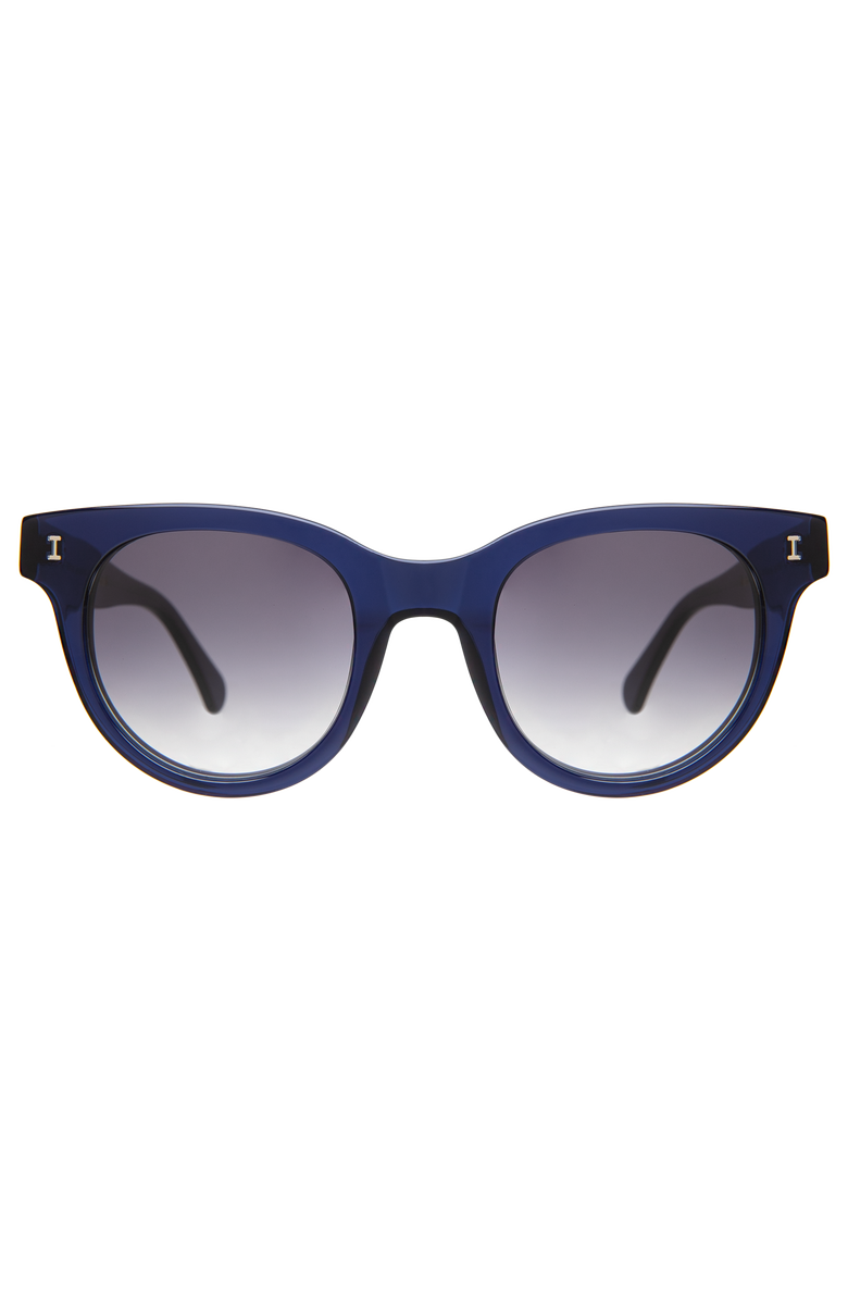 Illesteva Sicilia Sunglasses, Main, color, Navy / Grey