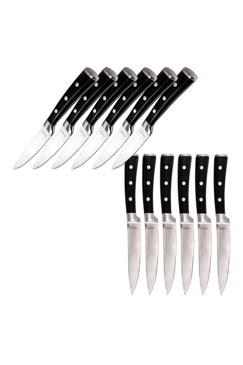 12-Piece Knife Set, Alternate, color, BLACK