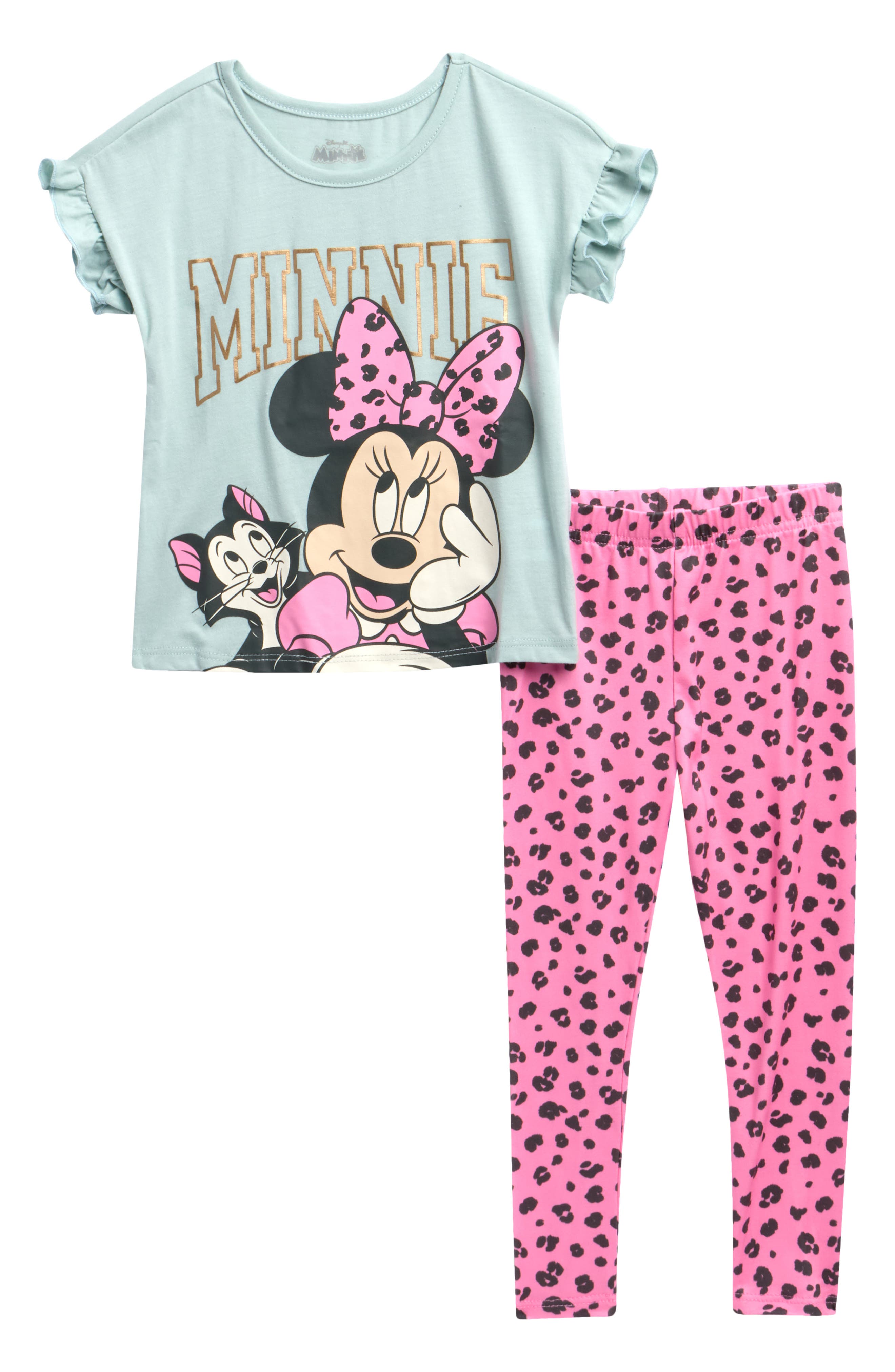 Happy Threads Kids' Minnie Top & Leggings Set