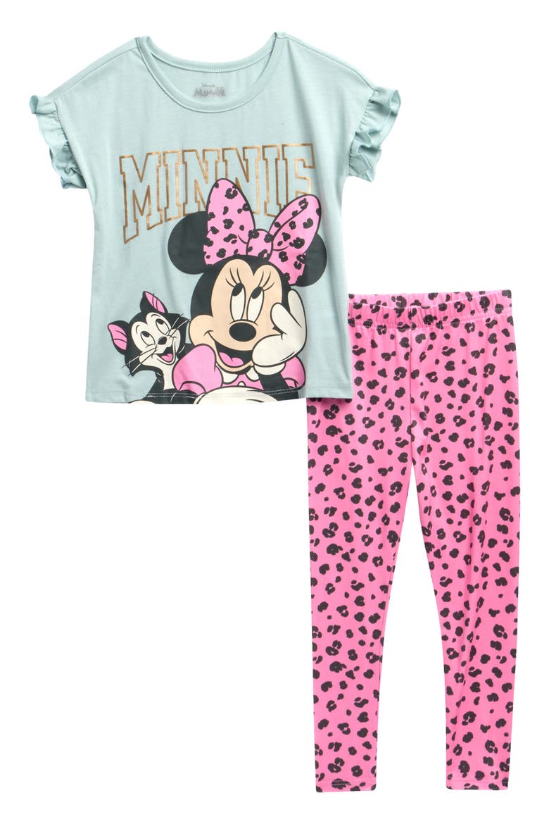 Kids' Minnie Top & Leggings Set, Main, color, PINK MULTI