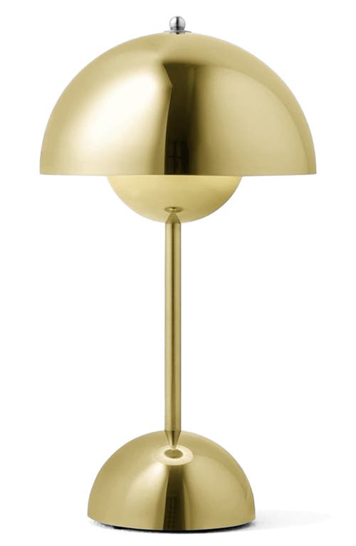 Ameico Flowerpot Vp9 Portable Table Lamp In Gold