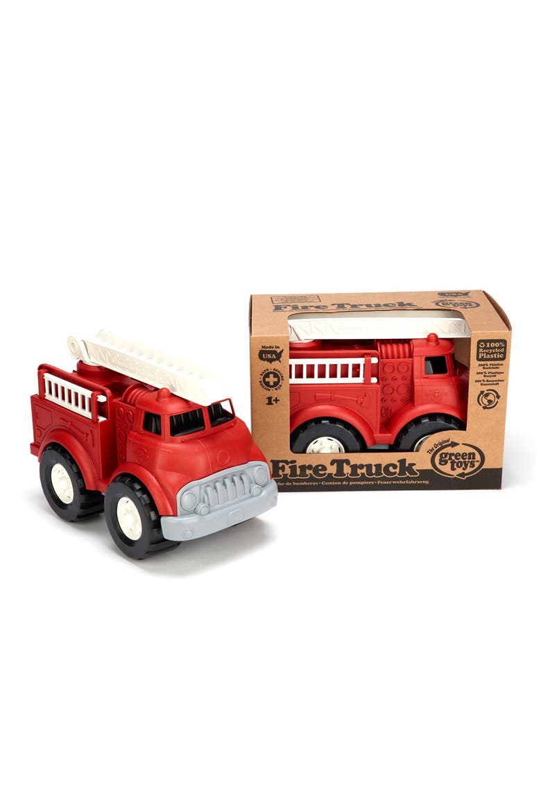 Fire Truck Toy, Alternate, color, DARK RED