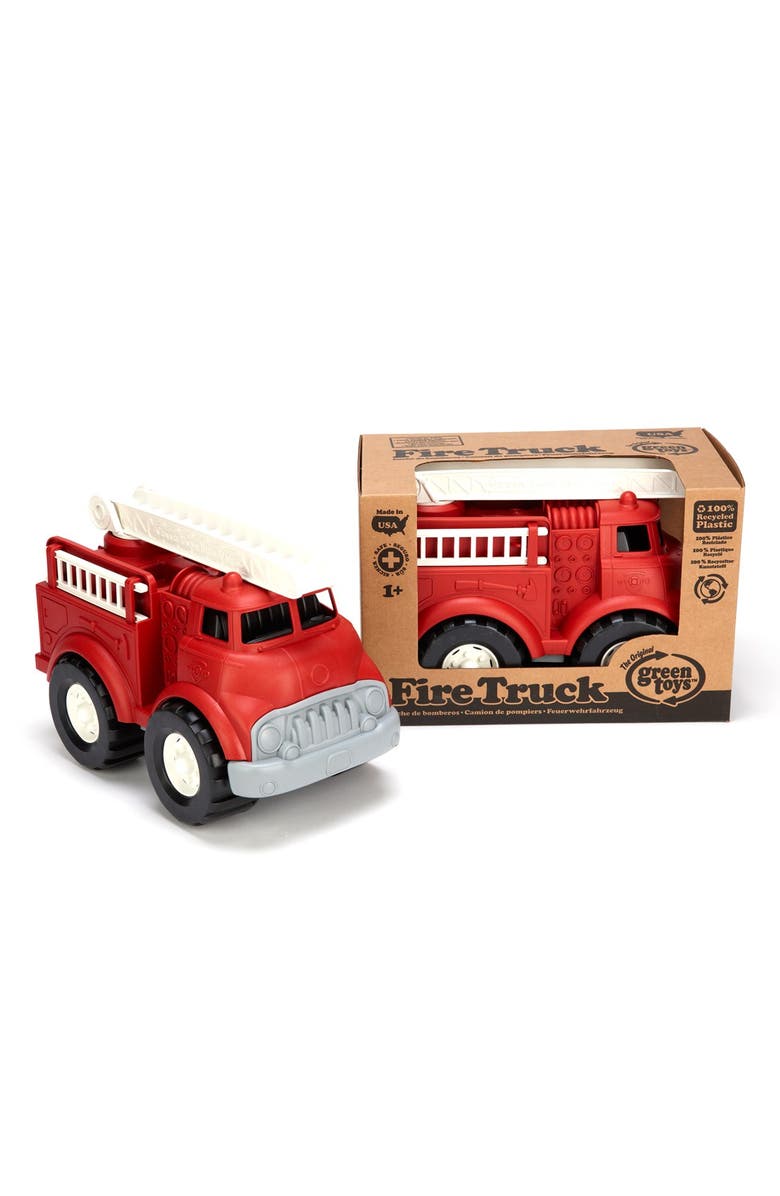 Green Toys Fire Truck Toy, Alternate, color, Dark Red