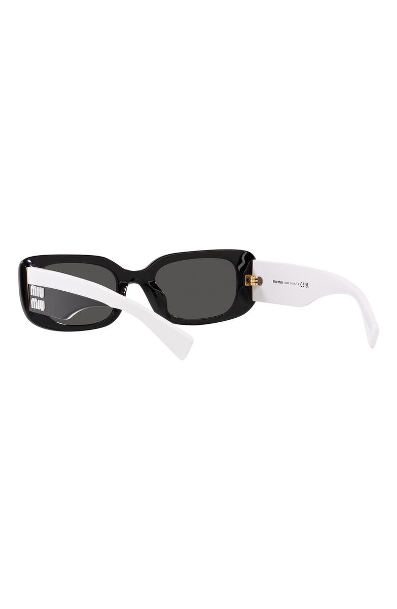 Miu Miu 51mm Rectangular Sunglasses, Alternate, color, 