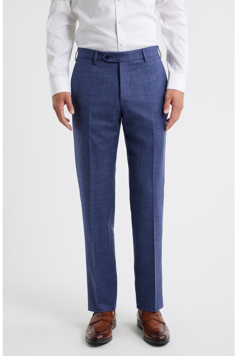 Parker Stretch Wool Trousers, Main, color, BLUE