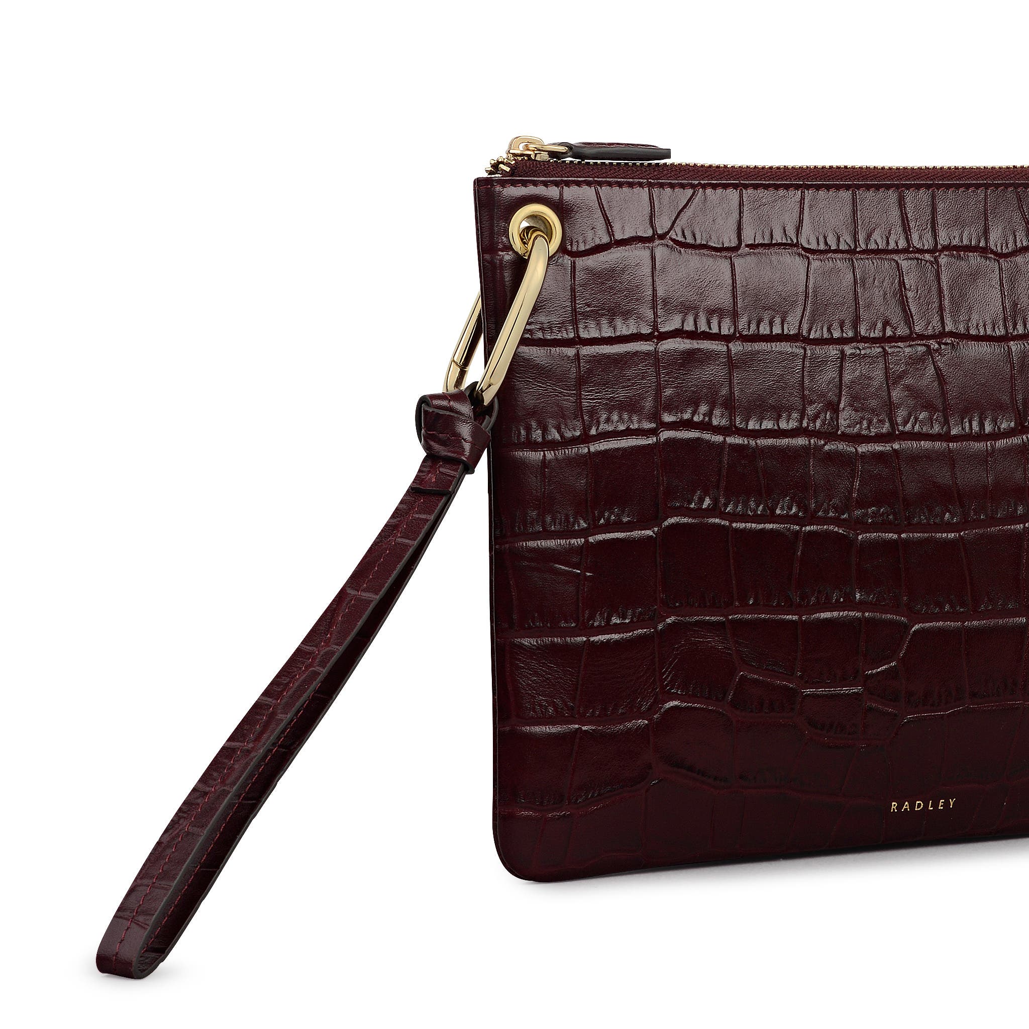 Radley Elms Crescent Medium Multi-Compartment Pouch, Alternate, color, Dark Cherry