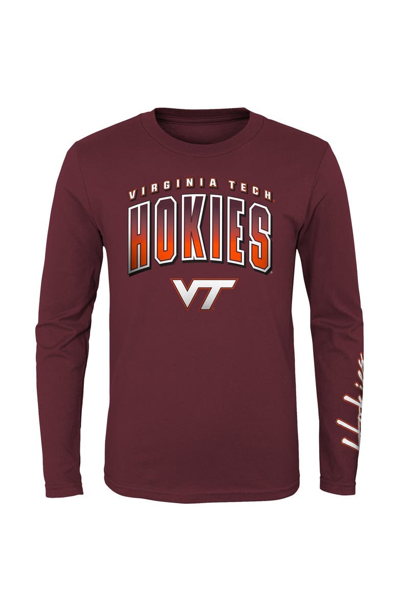 Outerstuff Youth Orange/Maroon Virginia Tech Hokies Fan Wave T-Shirt Combo Pack, Alternate, color, 