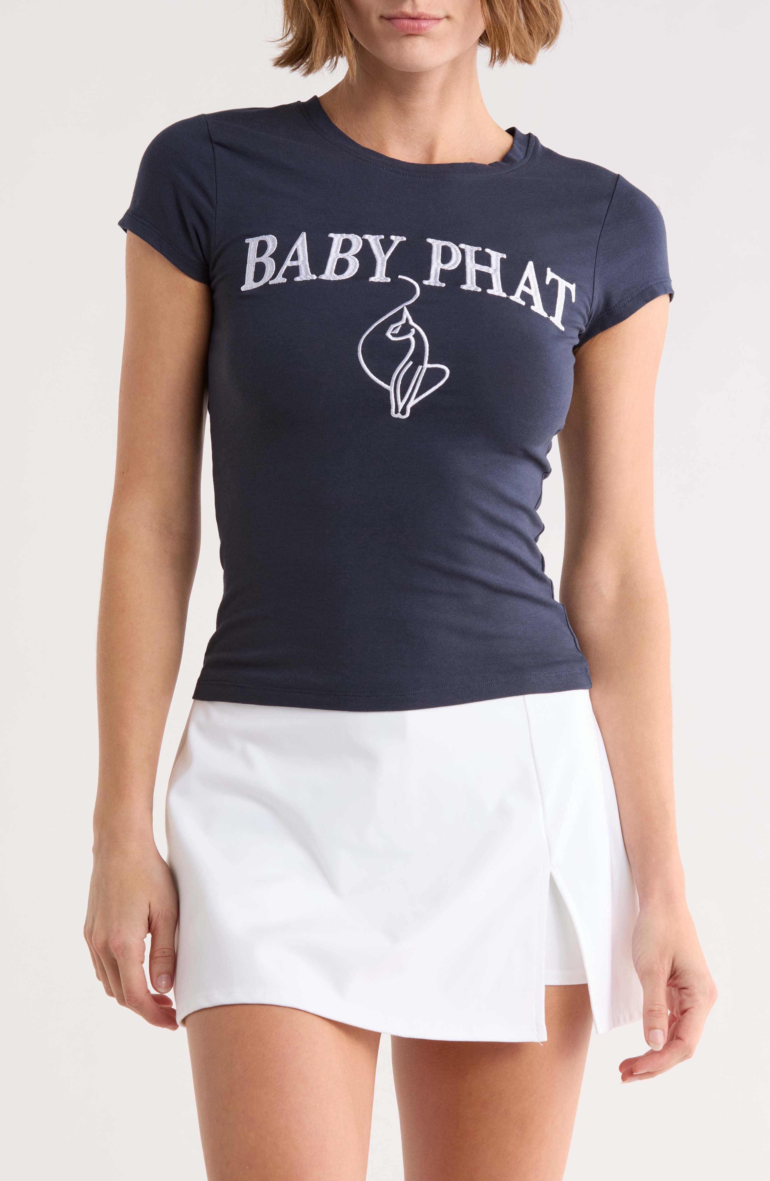 Baby Phat Logo Embroidered Baby Tee